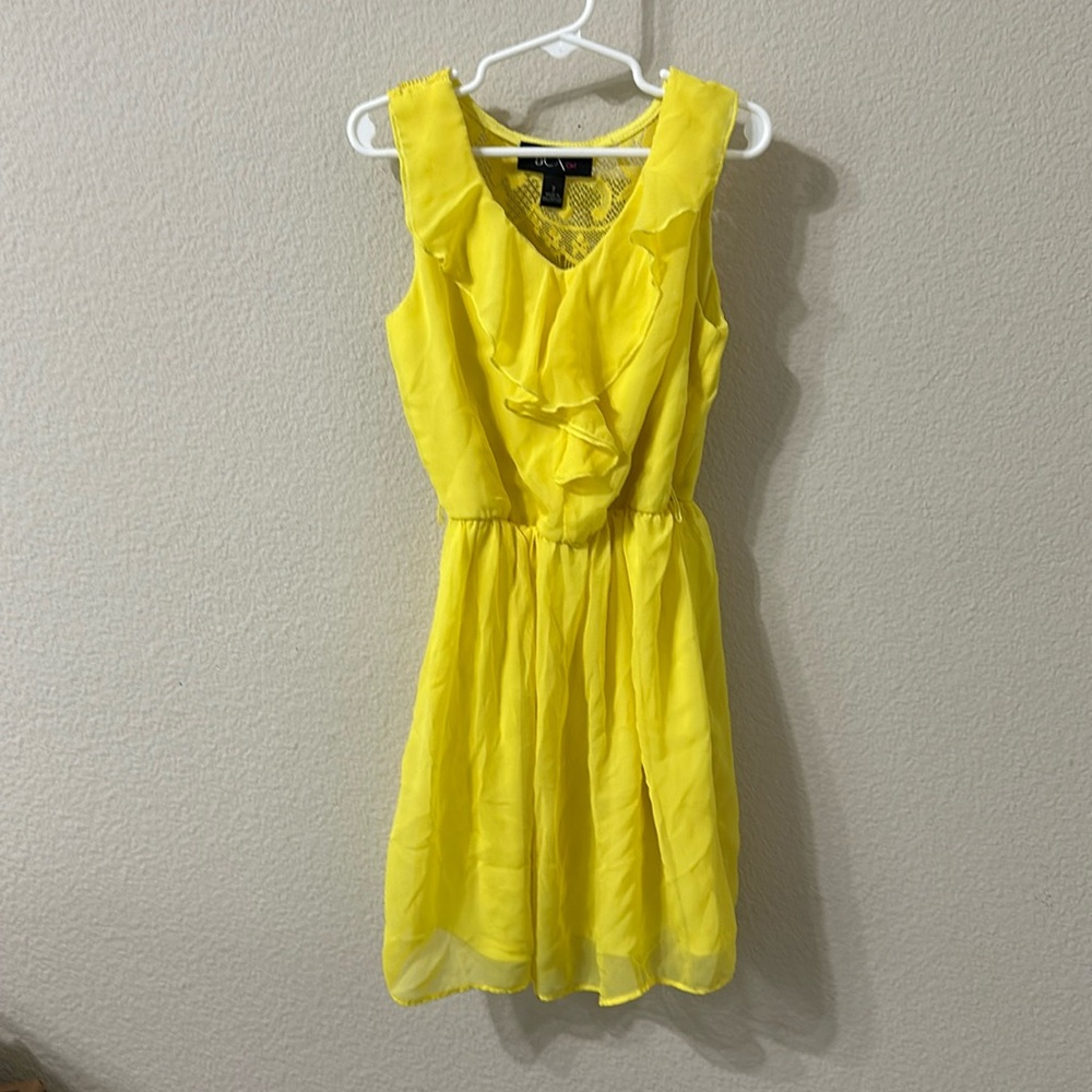 Girls Size 7 Yellow BCX Girl Dress